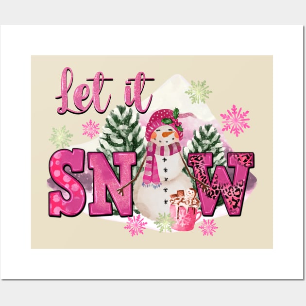 Let it snow snowman, snowman snowflakes Wall Art by Karley’s Custom Creations